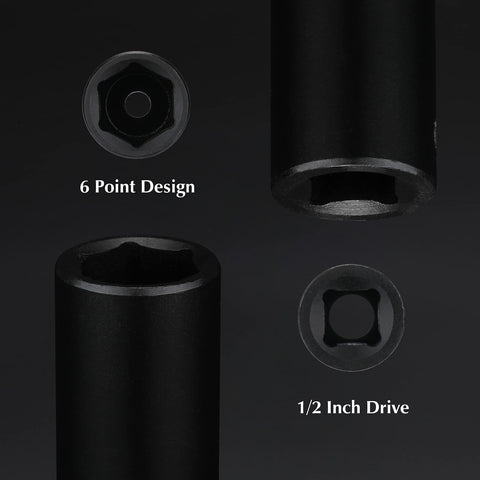 EMENTOL 6-point design sockets grip fasteners securely and reduce rounding.