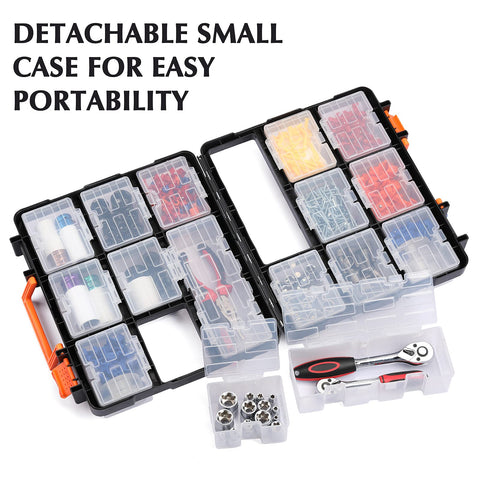 MENTOL removable clear boxes simplify labeling and quick part retrieval.