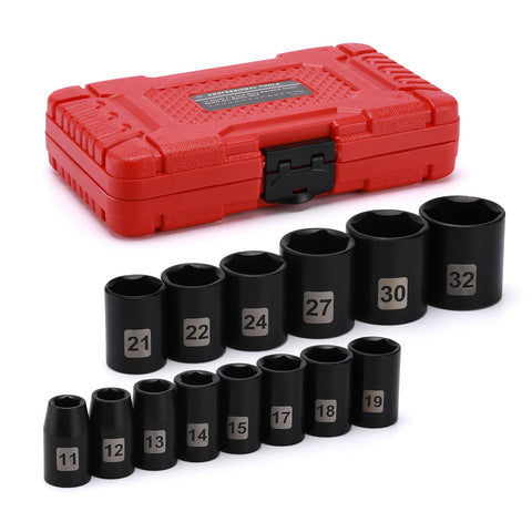 EMENTOL socket set in use with torque wrench for automotive work