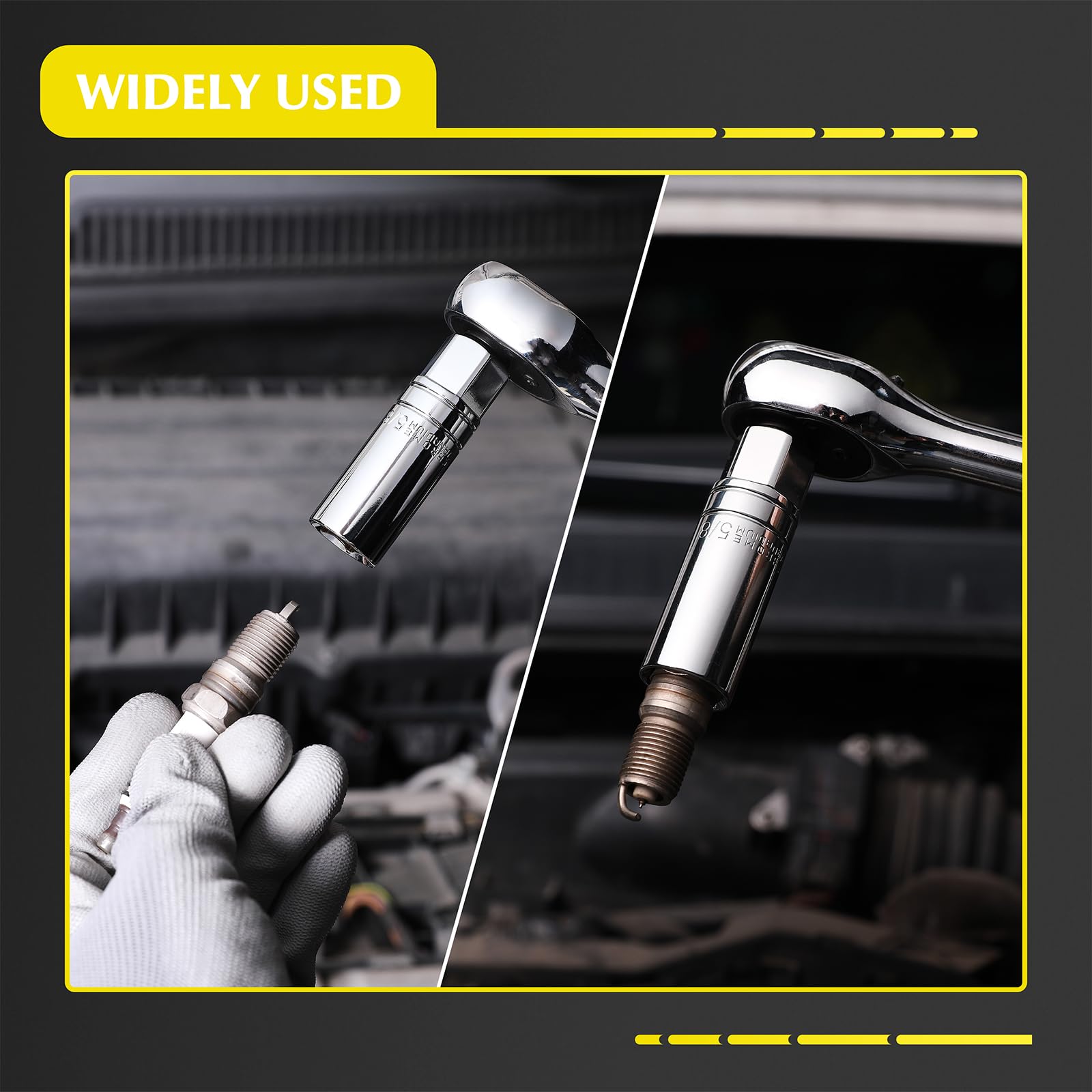 EMENTOL 16mm thin-wall spark plug socket ideal for compact engine bays