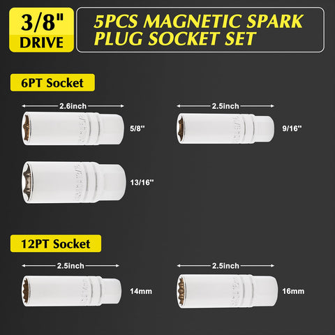 EMENTOL 5-8-inch 6PT spark plug socket shown for heavy-duty removal