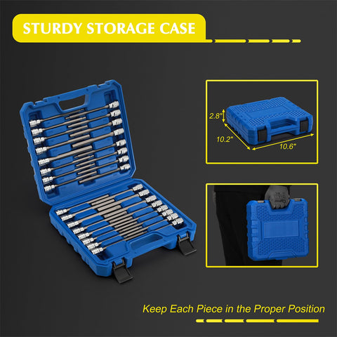 EMENTOL sturdy storage case organizes each piece for portable jobs