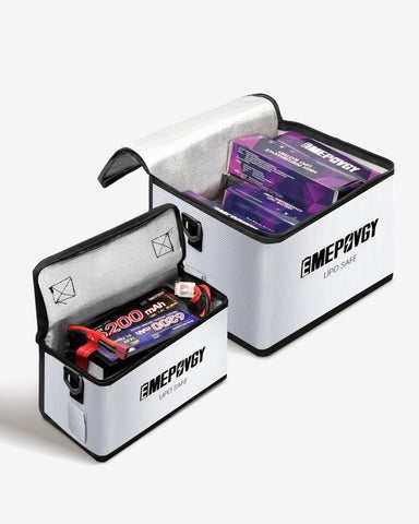 EMEPOVGY fireproof bag during charging use case keeps workspace safer.