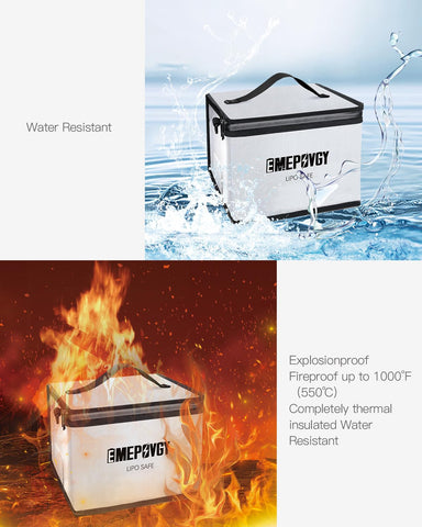 EMEPOVGY fireproof bag handle strap aids easy transport.