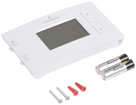 Emerson 1F83C-11NP works with heat pumps without aux heat.