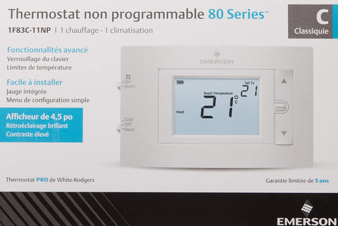 Emerson 1F83C-11NP illuminated display for easy visibility in low light.