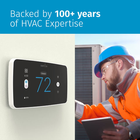 Emerson Sensi Room Sensors balancing temperatures across rooms.