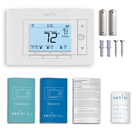 Emerson Sensi thermostat Energy Star badge signals efficiency