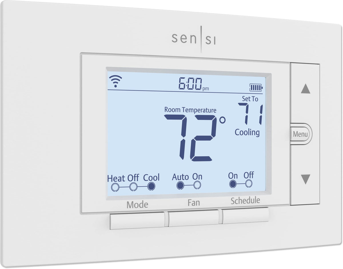 Emerson Sensi ST55 wall-mount thermostat for easy installation