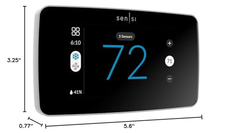 Emerson Sensi Touch 2 works with Alexa and Google for voice control.