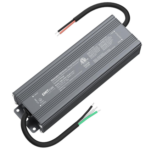 EMITEVER 120W Triac dimmable LED driver front view for reliable dimming