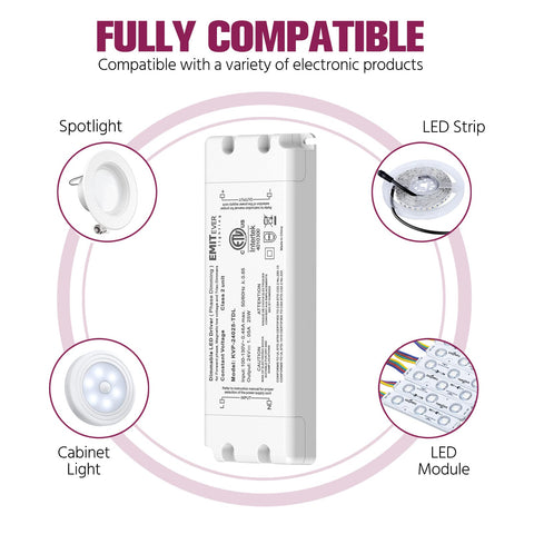Built in protections guard against short circuits and over current for safer operation.
