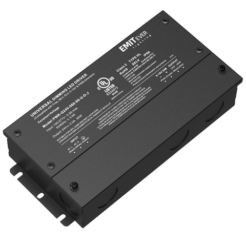 EMITEVER 60W dimmable LED driver front view for compact, reliable dimming in LED projects.