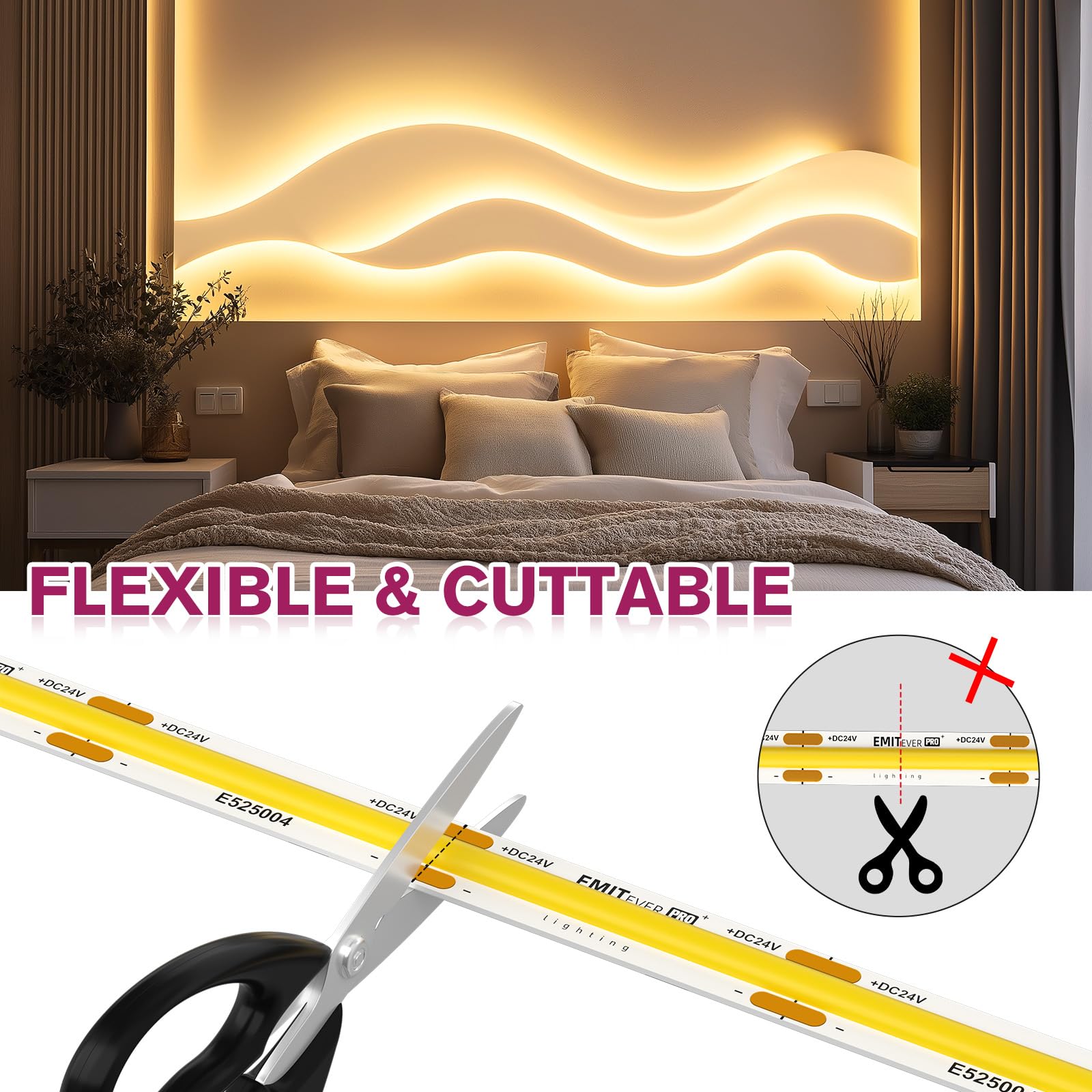 EMITEVER with 3M VHB adhesive backing for quick secure mounting