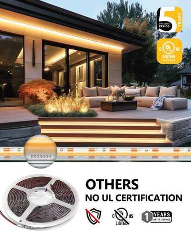EMITEVER LED strip renders colors accurately with Ra90 for vibrant appearance.