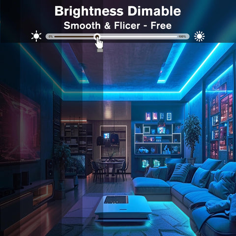 EMITEVER TV backlight setup creates immersive viewing ambience.