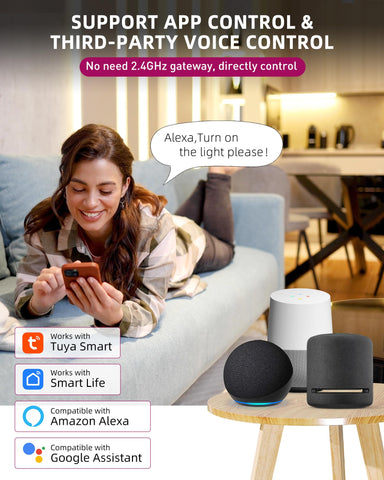 EMITEVER WT5 app control and dimming for flexible color and brightness