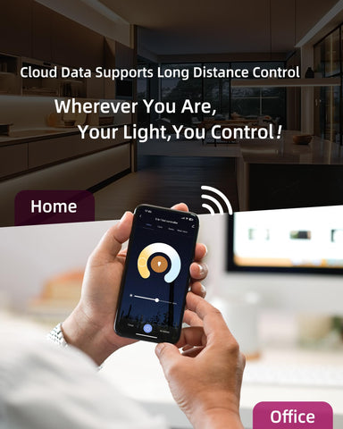 EMITEVER WT5 group control enables synchronized lighting across multiple zones