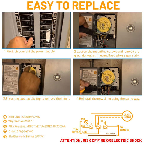 Emnrod T101 120V SPST system wiring for safe line and load connections.