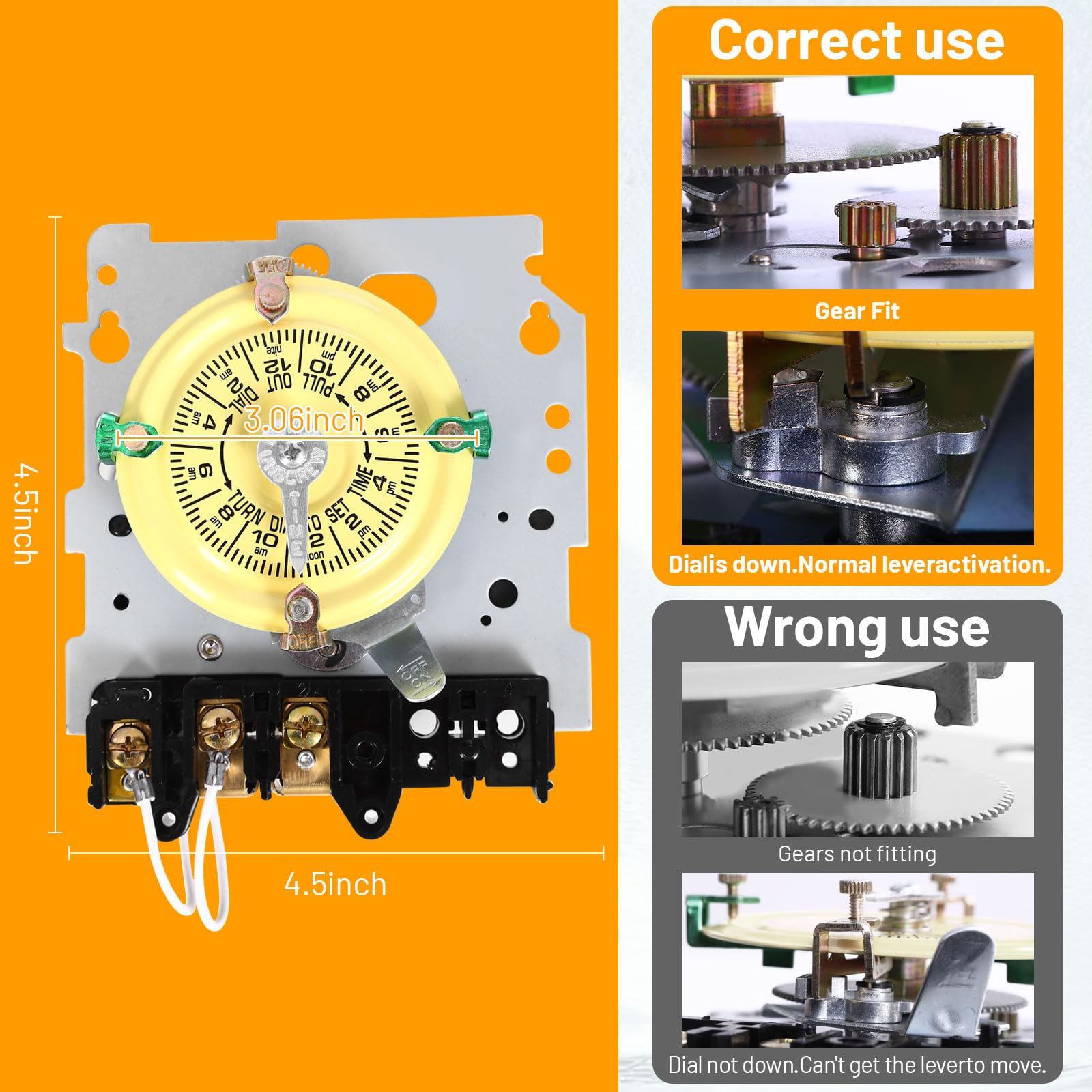 Emnrod T101 manual override lever enables quick testing without altering programs.