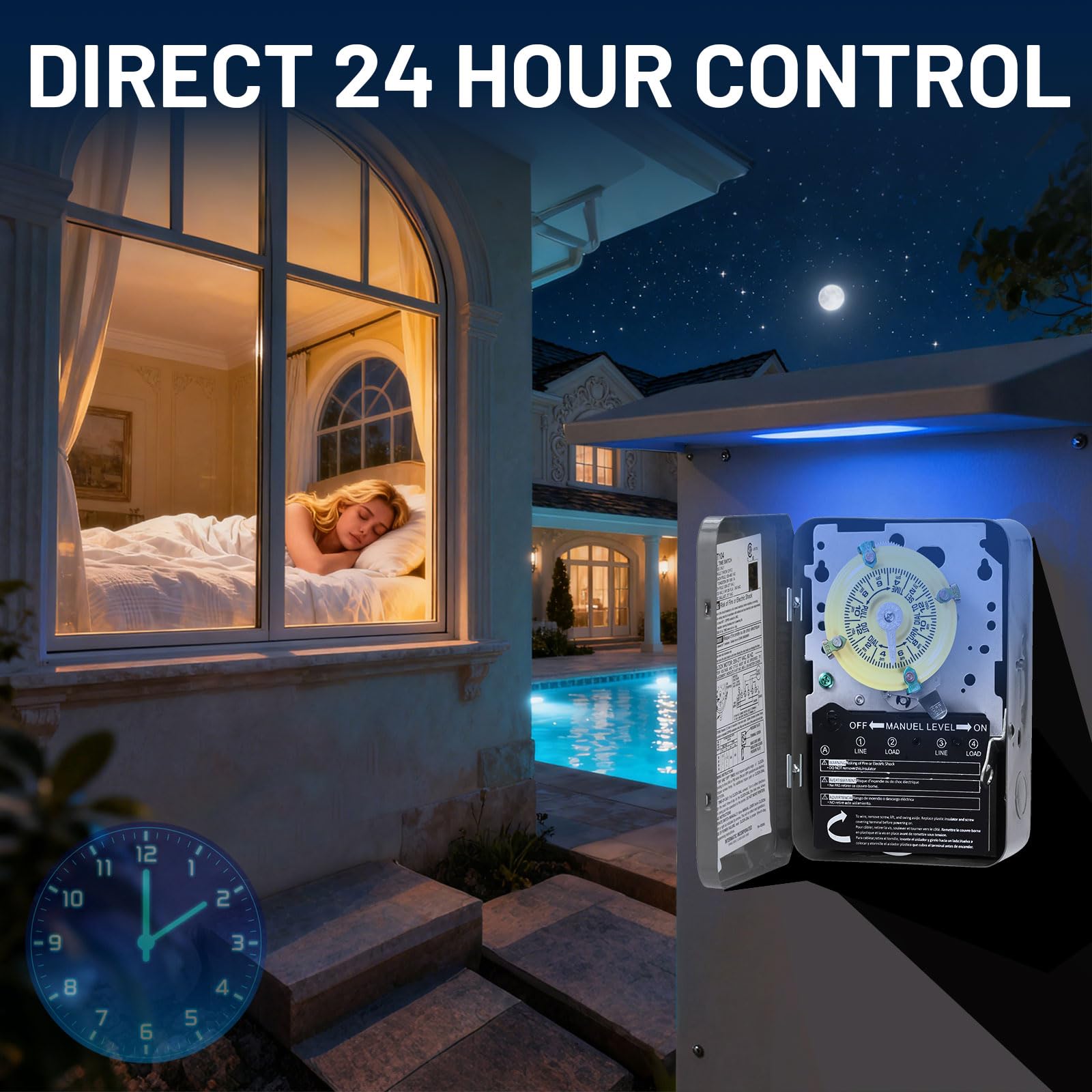 Emnrod T104M installation fits standard weatherproof box