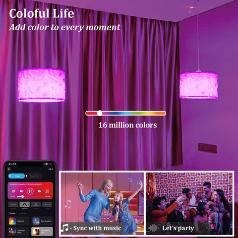 EMORLO smart bulbs offer four control methods for convenient use.