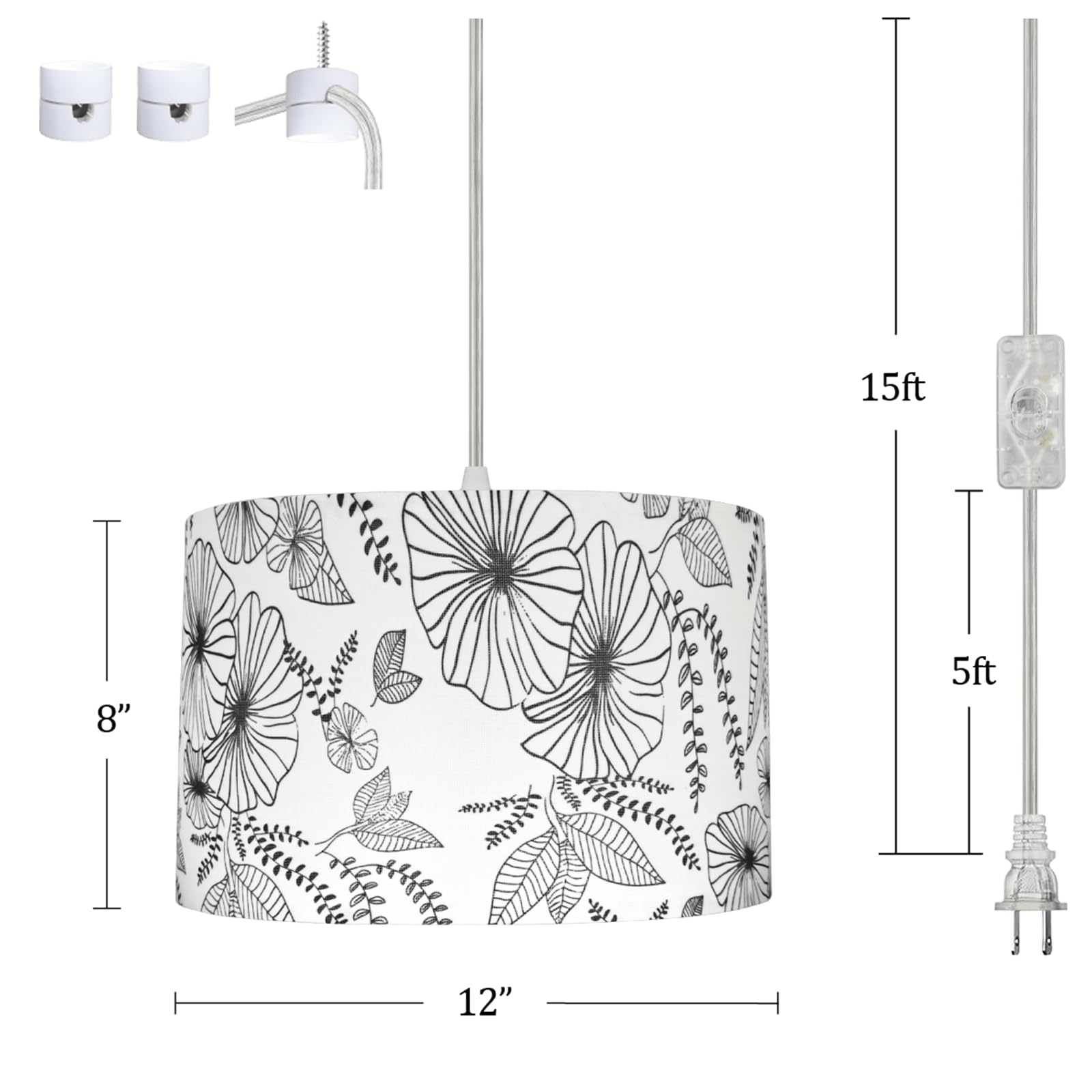EMORLO stepless dimming adjusts brightness and color temperature smoothly.