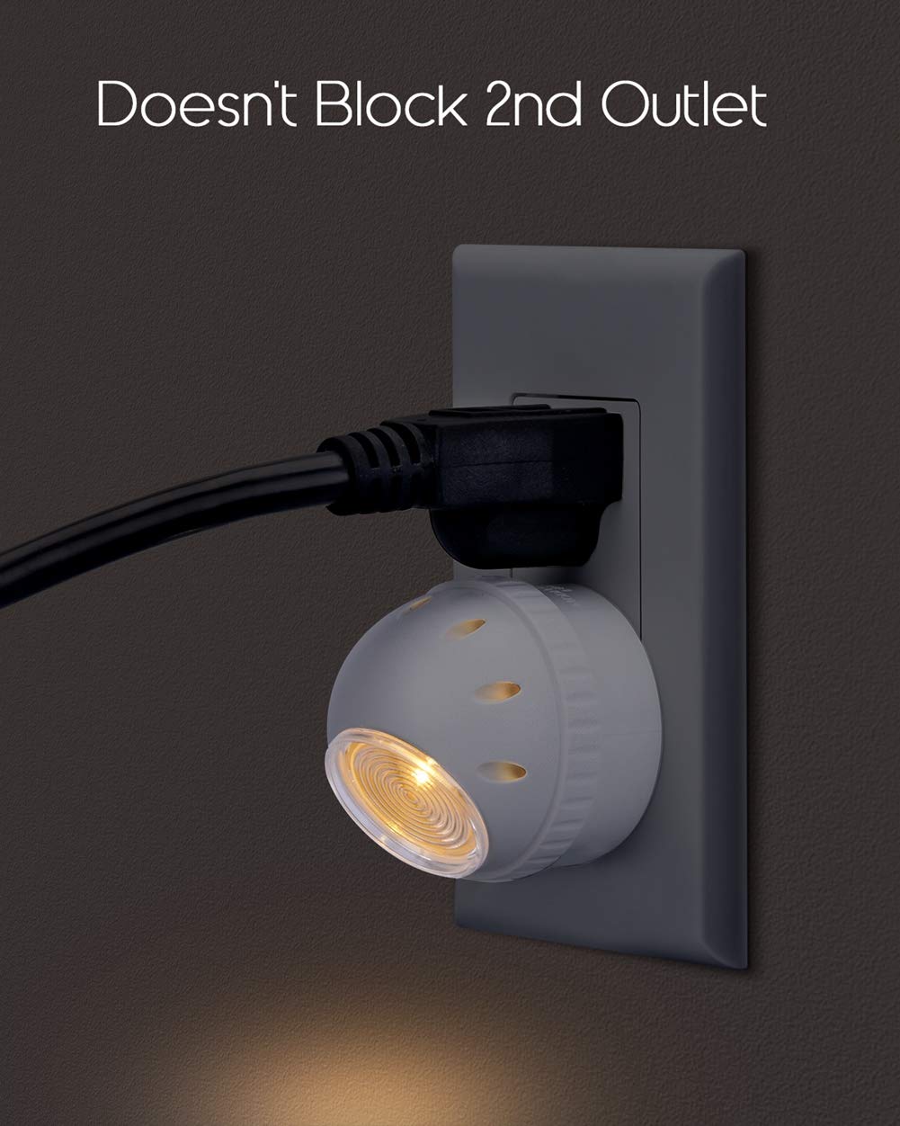 Emotionlite night light suitable for bathrooms and kitchens with gentle illumination.