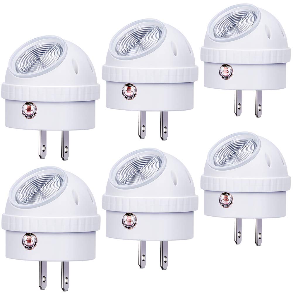 Emotionlite plug-in night light with 360° swivel for flexible hallway lighting.