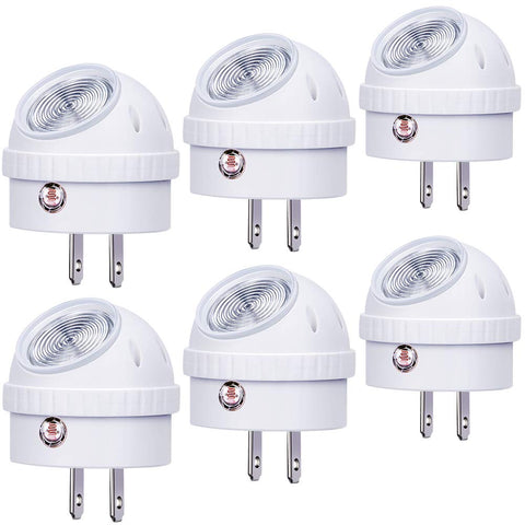 Emotionlite plug-in night light with 360° swivel for flexible hallway lighting.