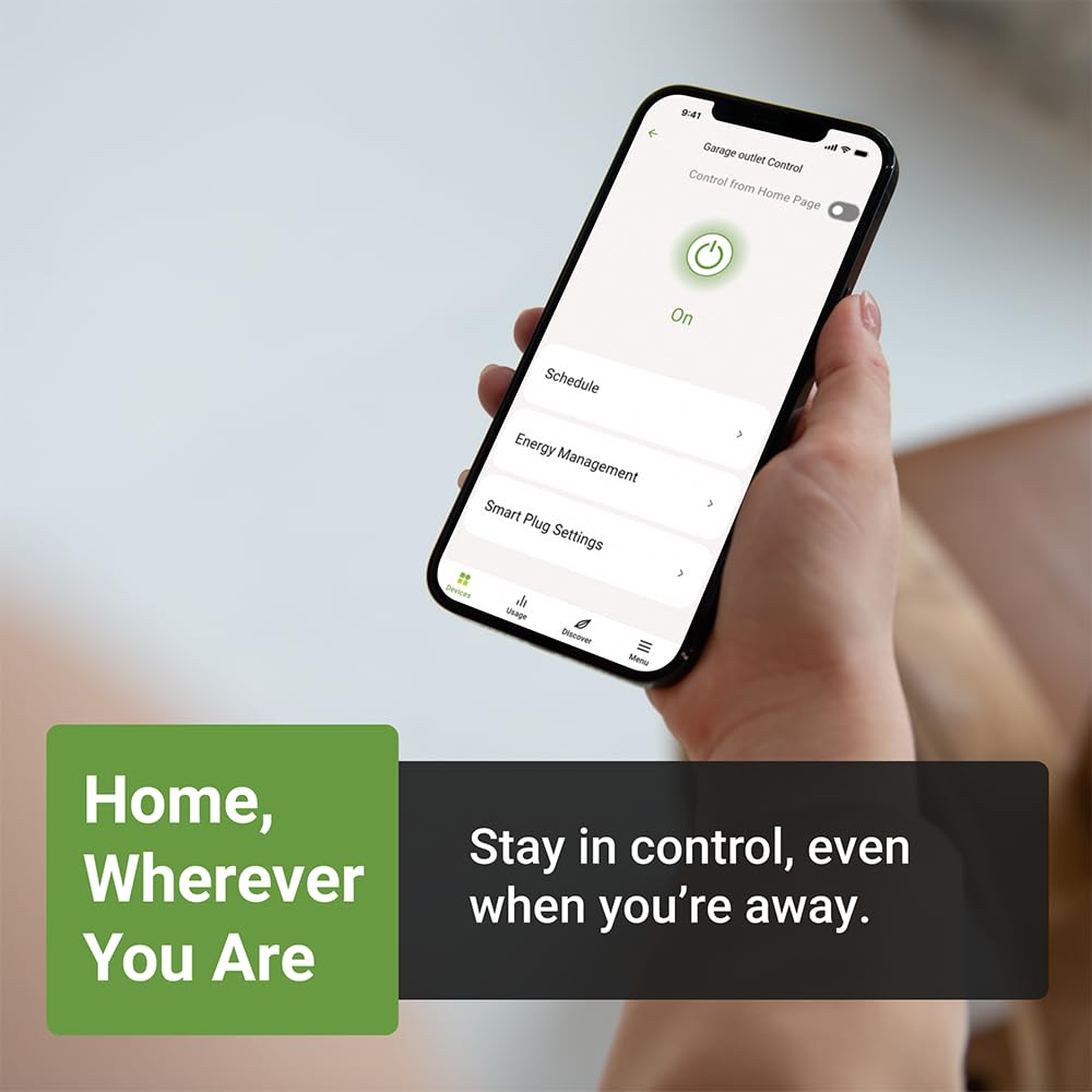 Emporia app setup simplifies installing and monitoring outlets across a home.