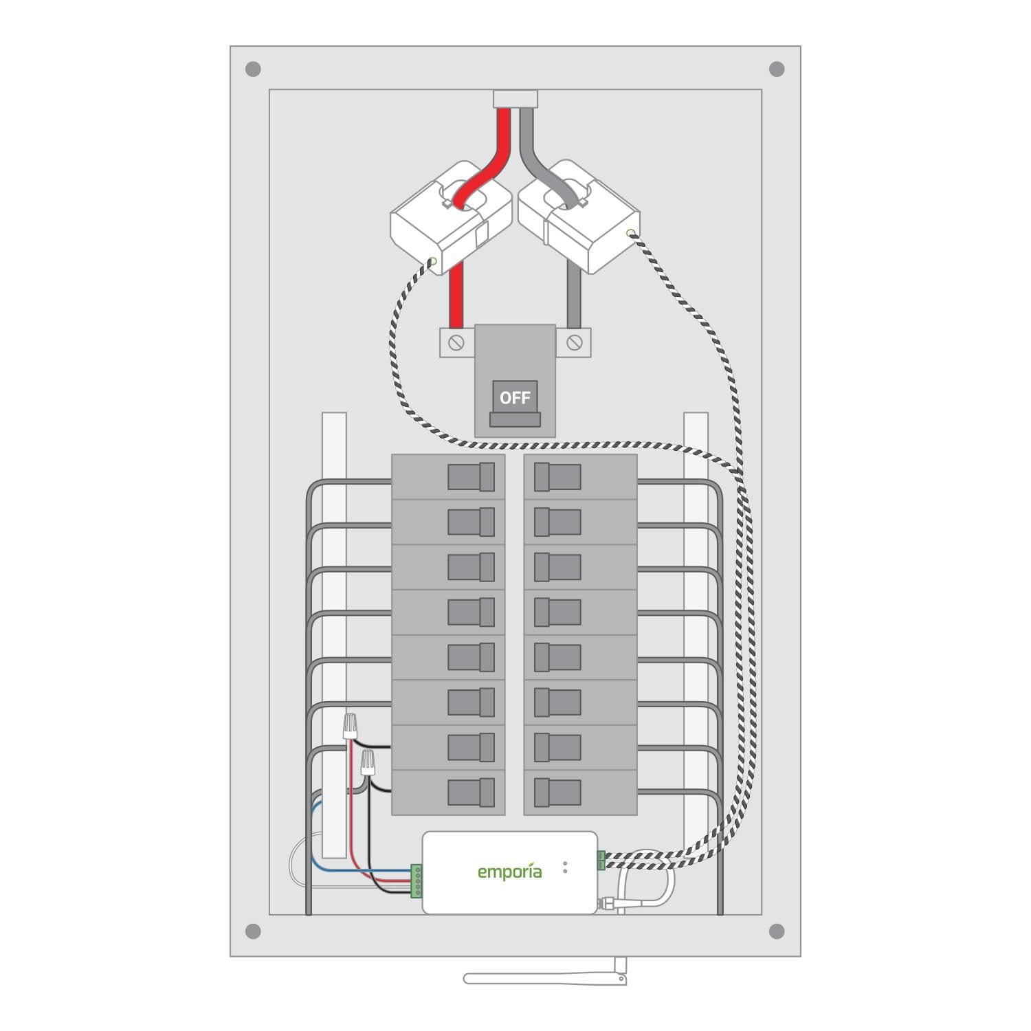 Vue 3 live usage graph illustrating current energy consumption