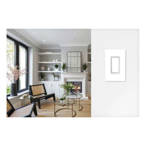 Enbrighten 700-series dimmer with Z-Wave hub control and voice assistant compatibility