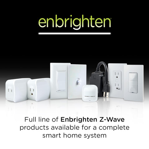 Close-up of tamper-resistant slots on Enbrighten in-wall outlet