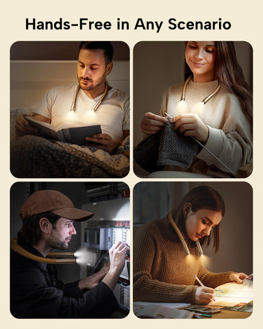Enclize LED neck light offers three color temperatures for varied tasks