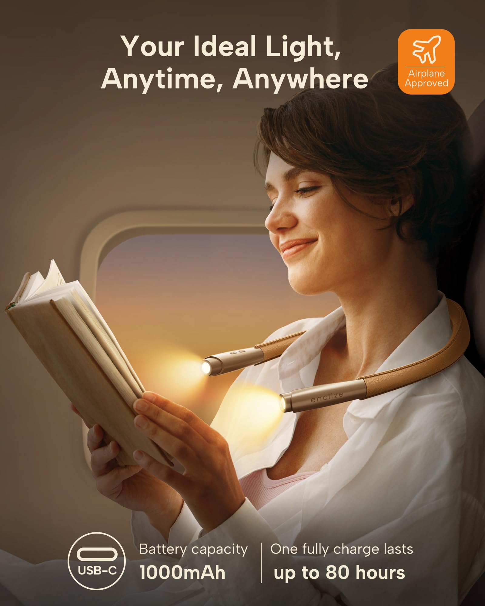 Enclize eye-friendly illumination reduces flicker during late-night knitting or reading