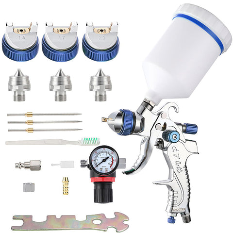 Endozer professional HVLP spray gun with 20 oz cup for smooth auto finishes.