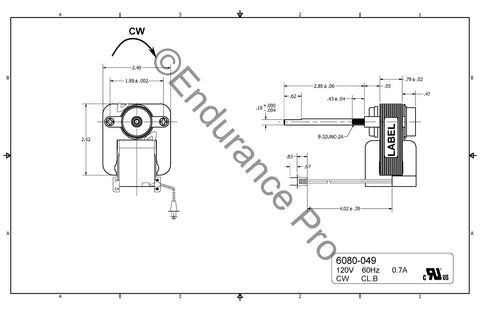 Endurance Pro blower wheel focus indicates compatible sizing for reliable ventilation