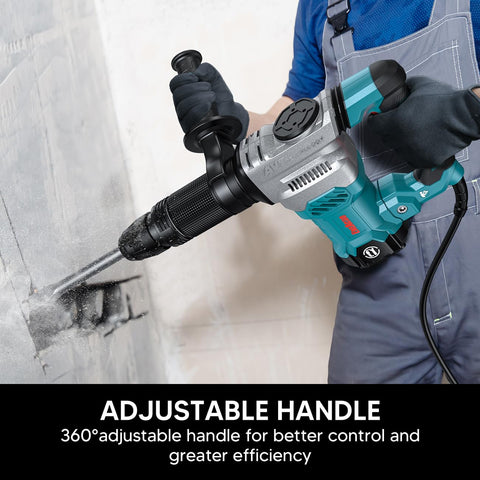 ENEACRO anti-vibration system close-up highlights fatigue reduction during long sessions.