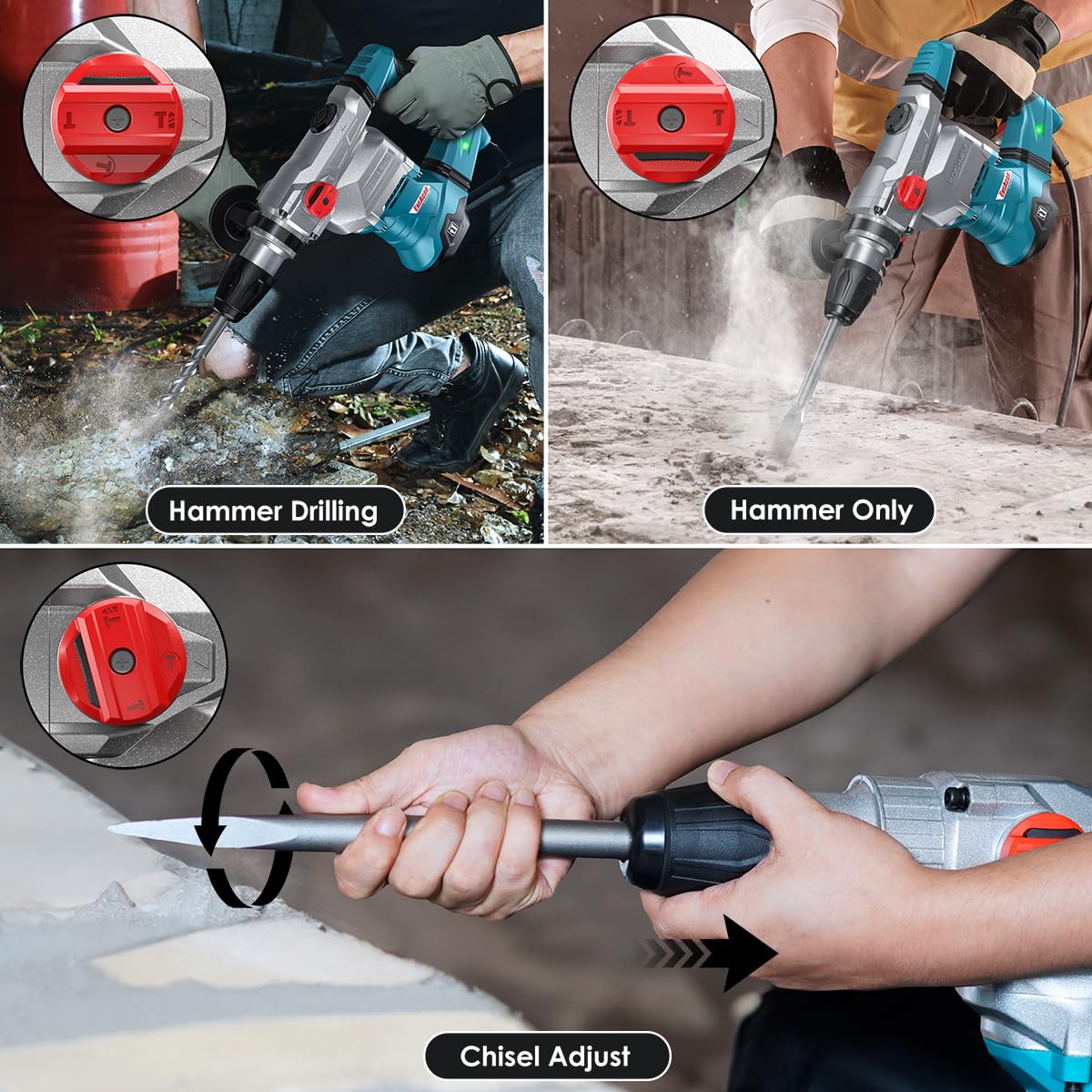 ENEACRO dual-layer anti-vibration system reduces fatigue.
