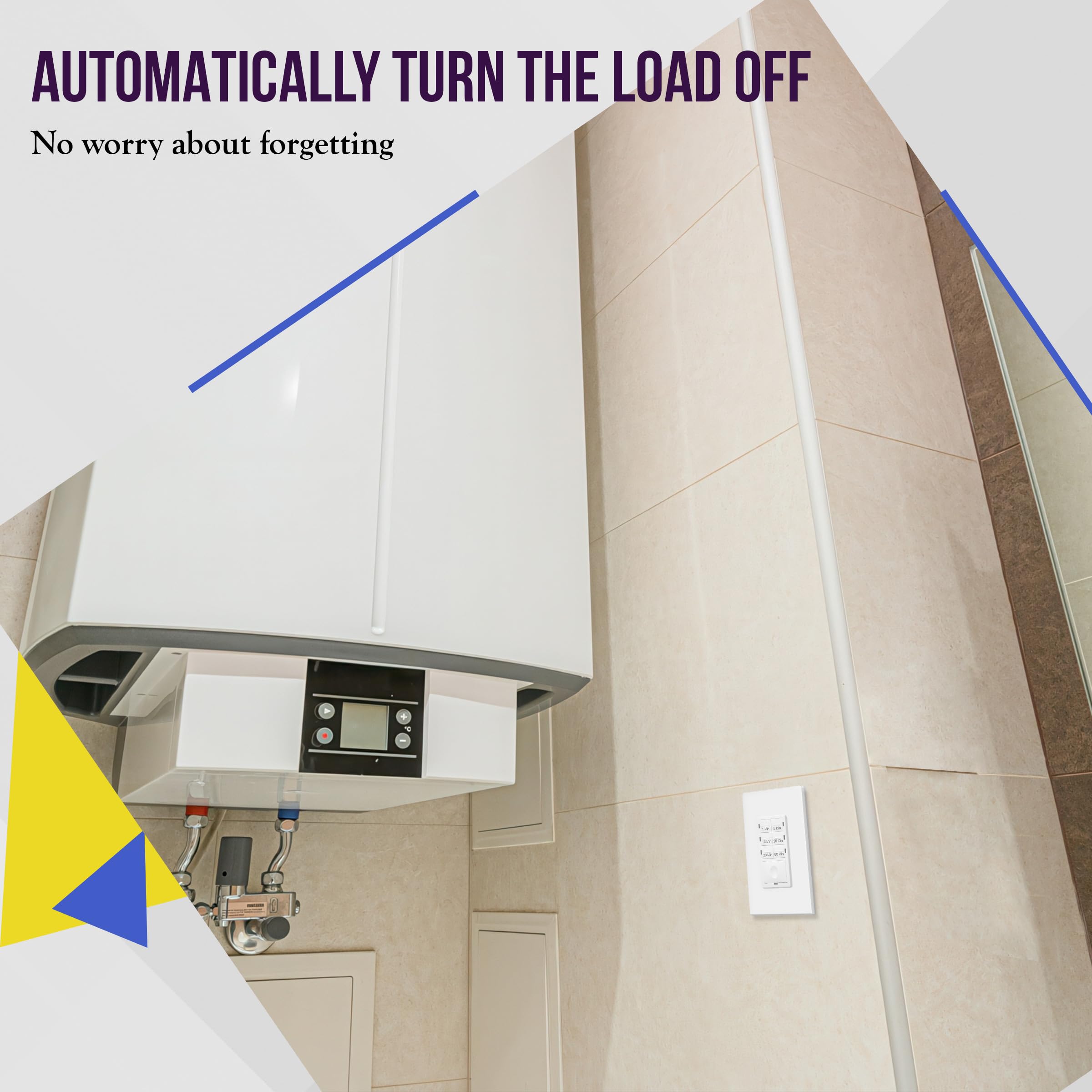 Screwless wall plate included for quick, clean installation