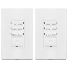 ENERLITES HET06-J6-W timer wall unit showing compact, wall-mounted control for timed operation