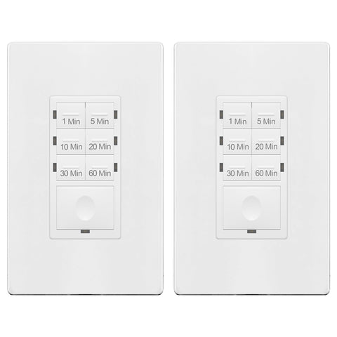 ENERLITES HET06-J6-W timer wall unit showing compact, wall-mounted control for timed operation