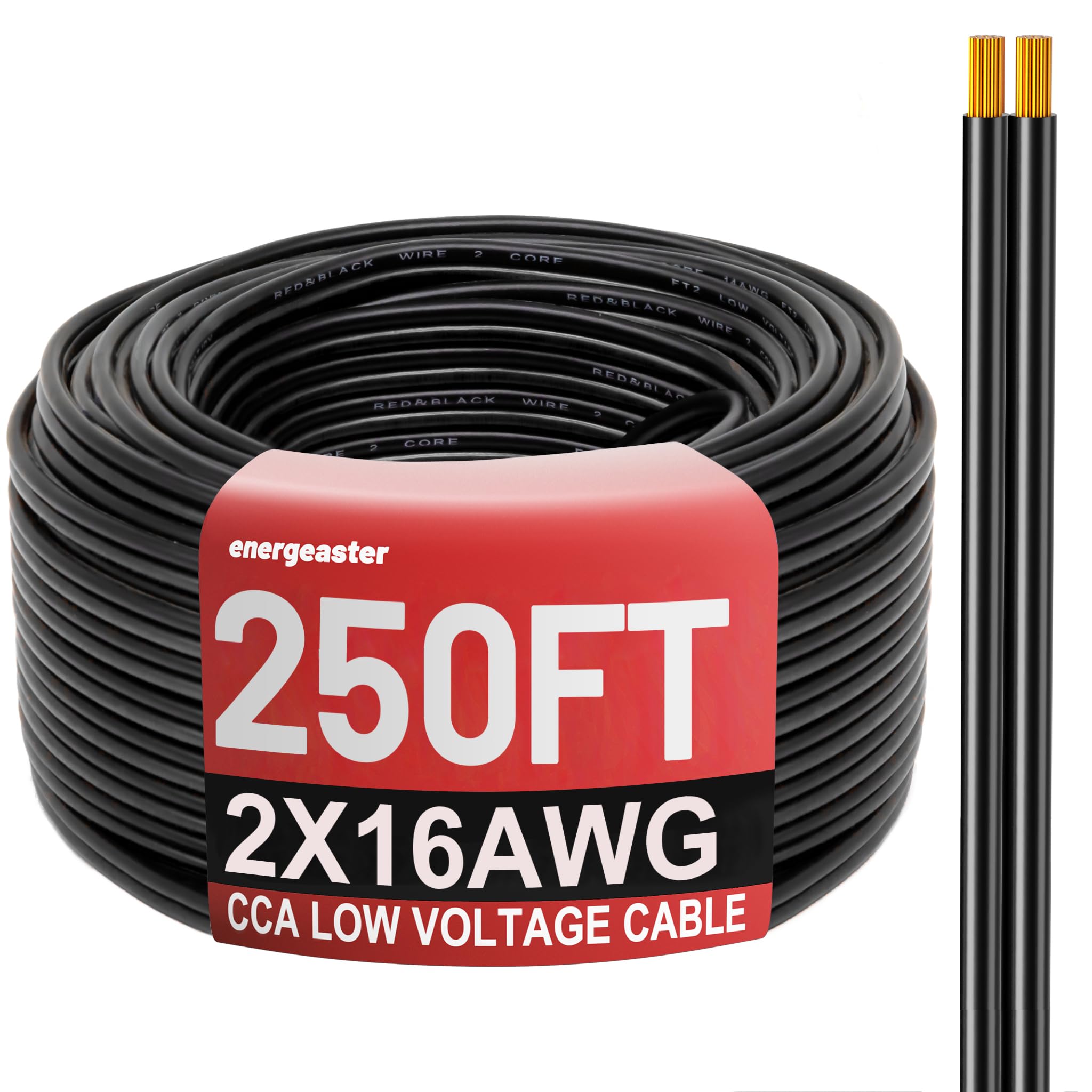 Energeaster 16AWG 250ft spool for LED wiring and low voltage runs