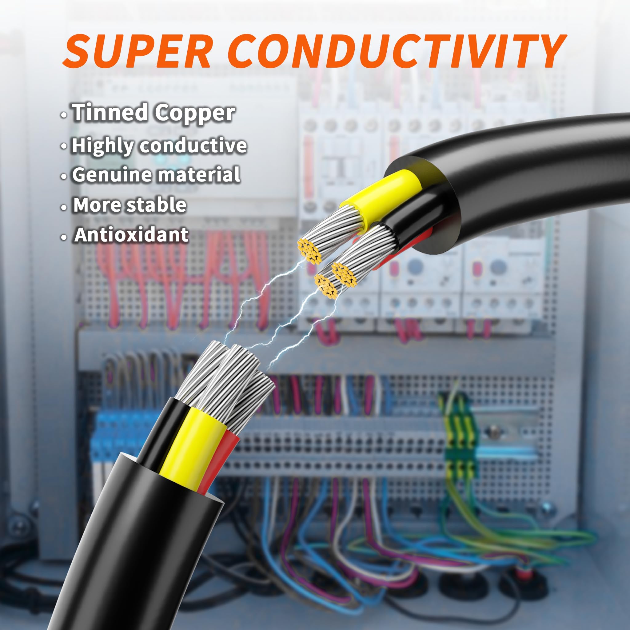 Energeaster PVC-insulated light wire for indoor lighting and decor