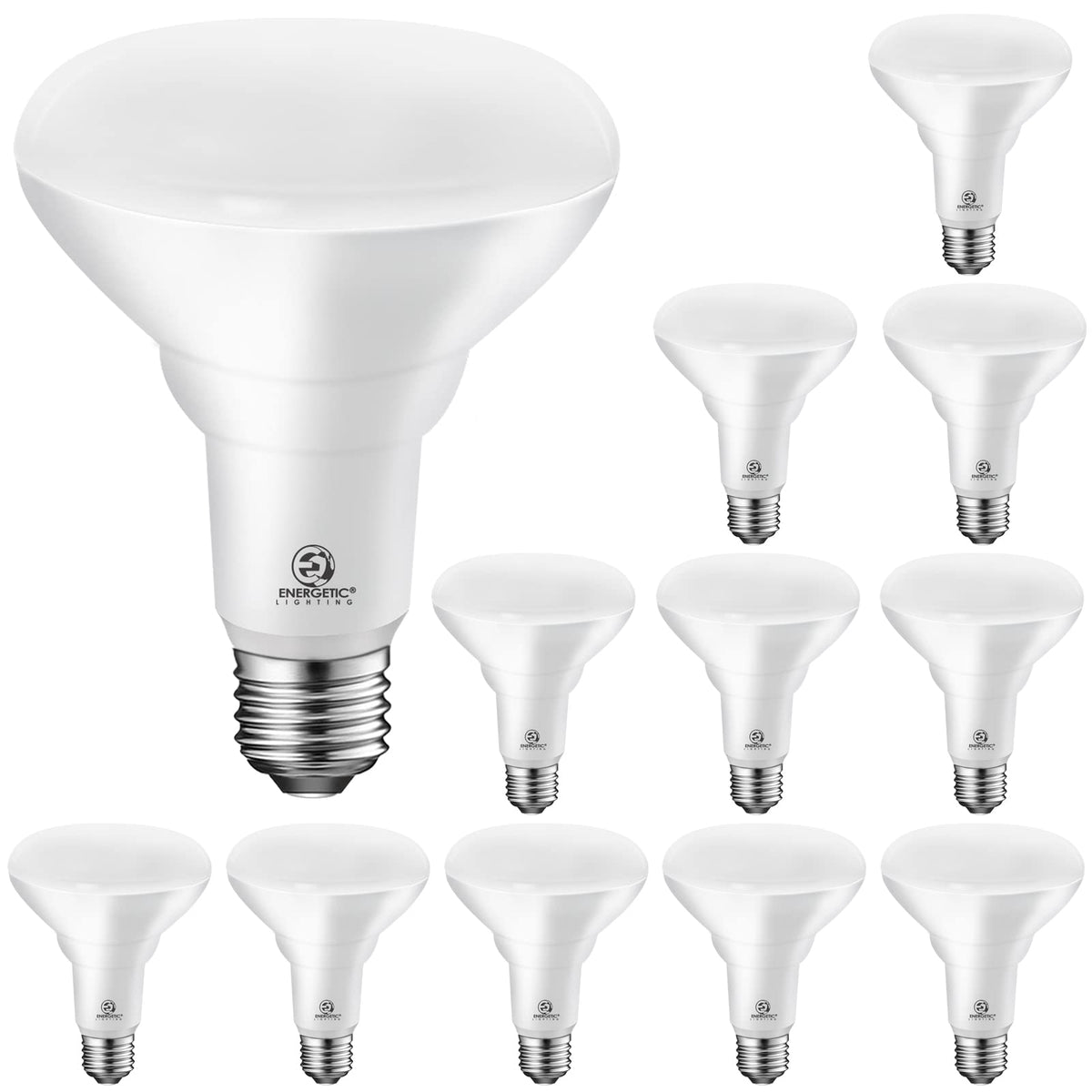Energetic BR30 LED recessed bulbs pack front view for ceiling lighting refresh.
