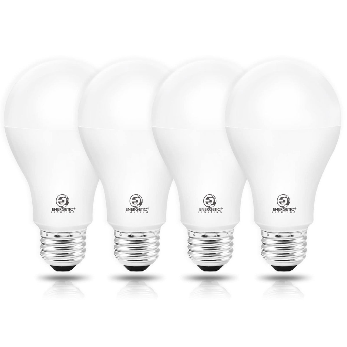 Energetic LED bulbs front view with 150W equivalent bright daylight ideal for task lighting