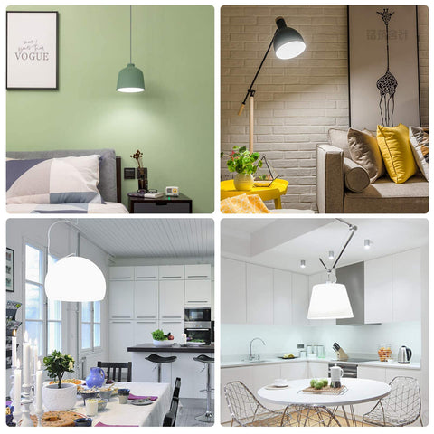 Energetic LED bulbs four-pack packaging displayed for multi-room setups