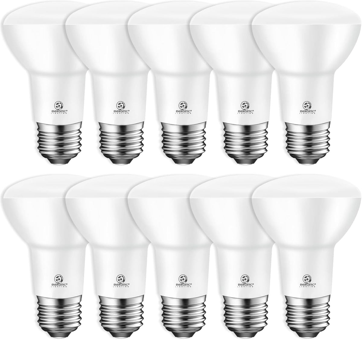 Energetic Lighting BR20 bulb packaging enables quick ceiling light upgrade.
