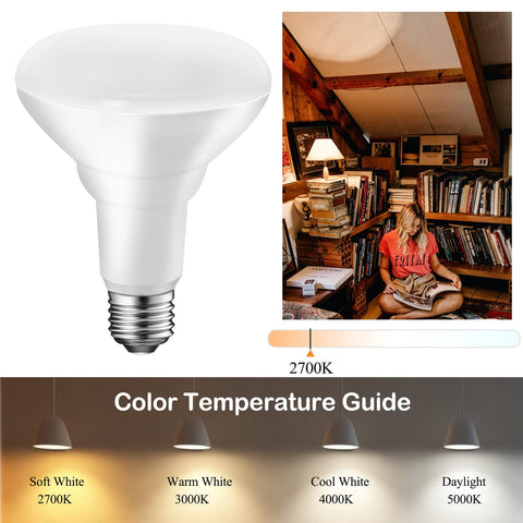 Energetic Lighting BR30 LED recessed bulb damp-rated for interiors.